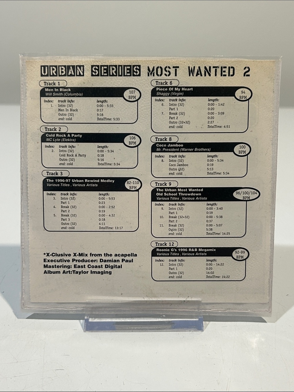 🤯5 for $20🤯 “X-Mix Urban Most Wanted Volume 2” CD [Pop Rap Dance R&B]